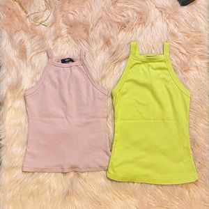 Shein yellow and pink sando